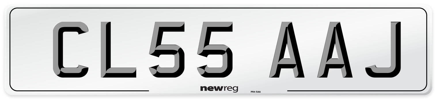 CL55 AAJ Number Plate from New Reg